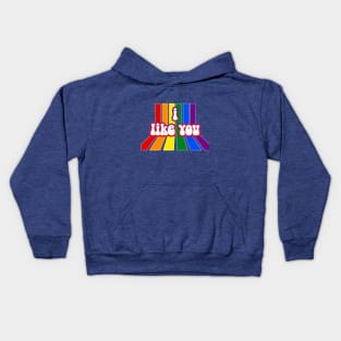 i like you : be bold Kids Hoodie